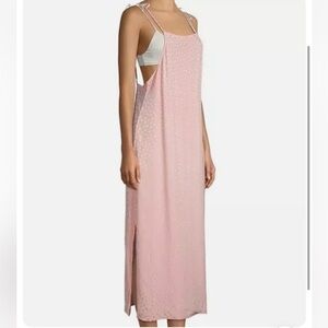 Onia Floating Triangle Tahiti Pink Melanie Slip Midi Dress NEW WITH TAGS SZ MED